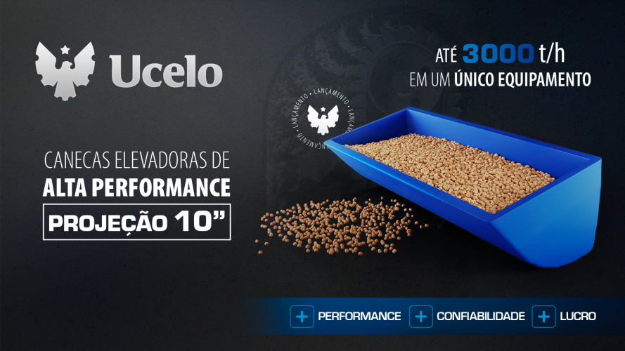 A Ucelo lançou no início de abril a Caneca Elevadora de Alta Performance com Projeção em 10”.